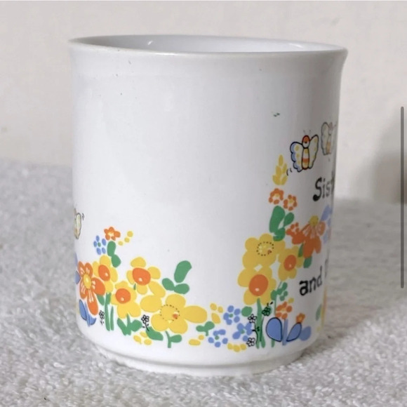 Vintage Flower Sisters Are  Forever Mug - Picture 4 of 9